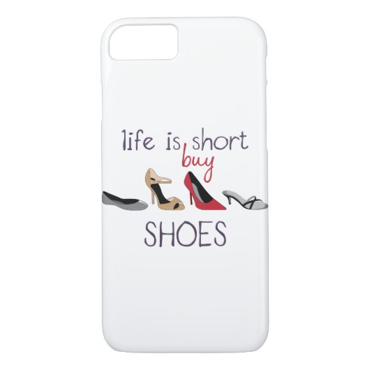 Das Leben ist Kurz Case-Mate iPhone Hülle (Rückseite)