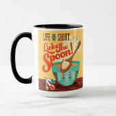 Das Leben ist Kurz, entdecken Sie den Spoon Tasse (Links)