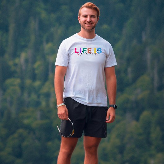 Das Leben ist Kurz ermutigt T-Shirt