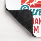 Das Leben ist Kurz, es scheint länger zu laufen Mousepad (Ecke)