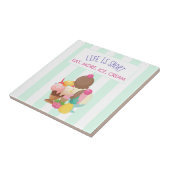 Das Leben ist Kurz Essen Mehr Eis Fliese (Seite)