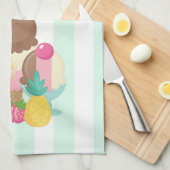 Das Leben ist Kurz Essen Mehr Eis Geschirrtuch (Viertel Falte)