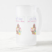 Das Leben ist Kurz Essen Mehr Eis Mattglas Bierglas (VorderseiteRechts)