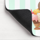 Das Leben ist Kurz Essen Mehr Eis Mousepad (Ecke)