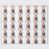 Das Leben ist Kurz, essen Sie den Cupcake - Funny Geschenkpapier (Flach)