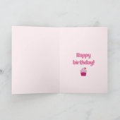 Das Leben ist kurz, essen Sie den Kuchen! Niedlich Karte (Innenseite)