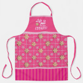 Das Leben ist Kurz! Essen Sie noch mehr Kekse! Sch Schürze (Vorderseite)