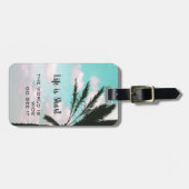 Das Leben ist Kurz inspirierend Reisekostenangebot Gepäckanhänger (Vorderseite horizontal)