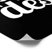 Das Leben ist Kurz. Iss zuerst Dessert. Poster (Ecke)