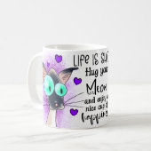 Das Leben ist kurz Kaffeetasse (Vorderseite Links)