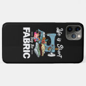 Das Leben ist Kurz kaufen das Stoffnähen Case-Mate iPhone Hülle (Rückseite (Horizontal))