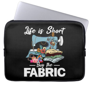 Das Leben ist Kurz kaufen das Stoffnähen Laptopschutzhülle