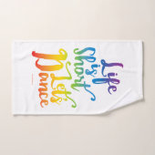 Das Leben ist Kurz Lassend Tanz Badhandtuch Set (Handtuch)