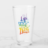 Das Leben ist Kurz Lassend Tanz Glas (Rückseite)