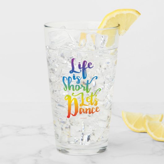 Das Leben ist Kurz Lassend Tanz Glas (Rückseite Ice)