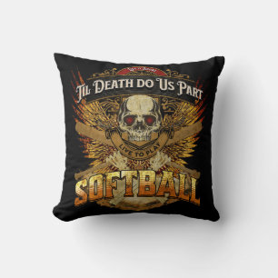 Das Leben ist kurz - Lebe, um Softball zu spielen Kissen