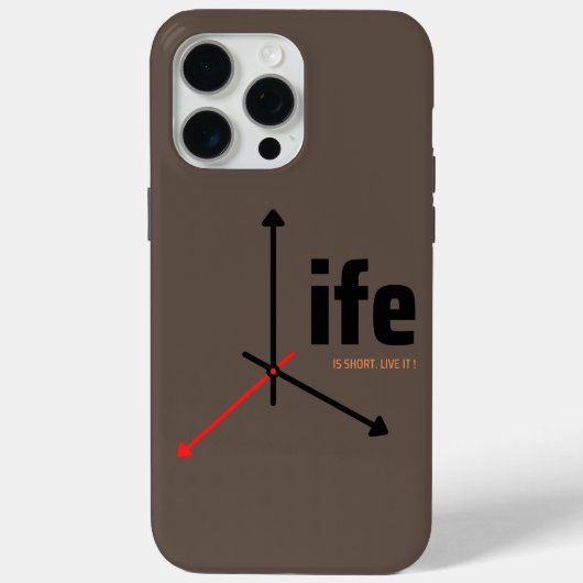 Das Leben ist kurz, leben Sie es Case-Mate iPhone Hülle (Rückseite)