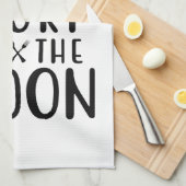 Das Leben ist Kurz Lick the Spoon Geschirrtuch (Viertel Falte)