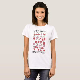Das Leben ist kurz, mach es süß Zitat Boho Wildblu T-Shirt