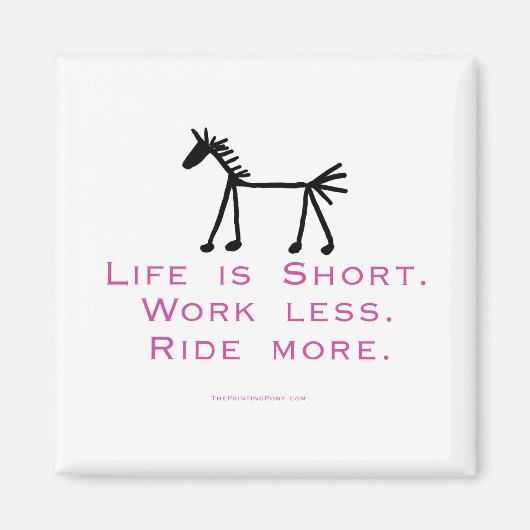 Das Leben ist Kurz Magnet (Vorne)