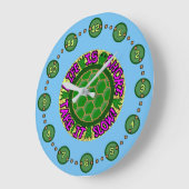 Das Leben ist Kurz. Nimm es langsam! Große Wanduhr (Winkel)