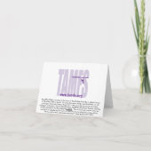 Das Leben ist kurz - Note Card Karte (Rückseite)