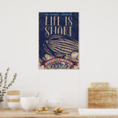 Das Leben ist Kurz Poster (Küche)
