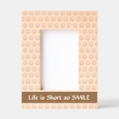 Das Leben ist Kurz, so SMILE Geätzte Rahmen (Vorderseite)