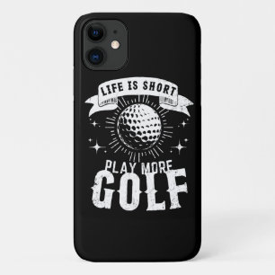 Das Leben ist kurz. Spiele mehr Golf Case-Mate iPhone Hülle