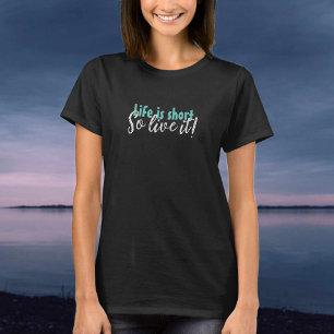 Das Leben ist Kurz T-Shirt