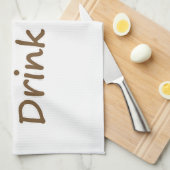 Das Leben ist kurz. Trink Kaffee. Funny Coffee Slo Handtuch (Viertel Falte)