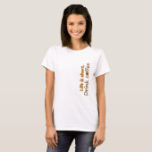 Das Leben ist kurz. Trink Kaffee. Funny Coffee Slo T-Shirt (Vorne ganz)