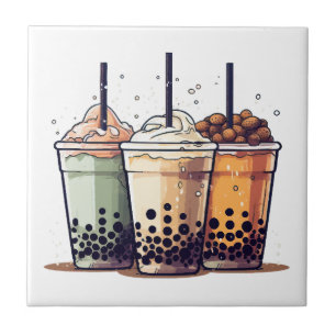 Das Leben ist kurz, trinke den Boba Fliese