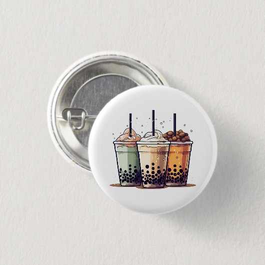 Das Leben ist kurz, trinken Sie den Boba Button (Vorne & Hinten)