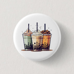Das Leben ist kurz, trinken Sie den Boba Button