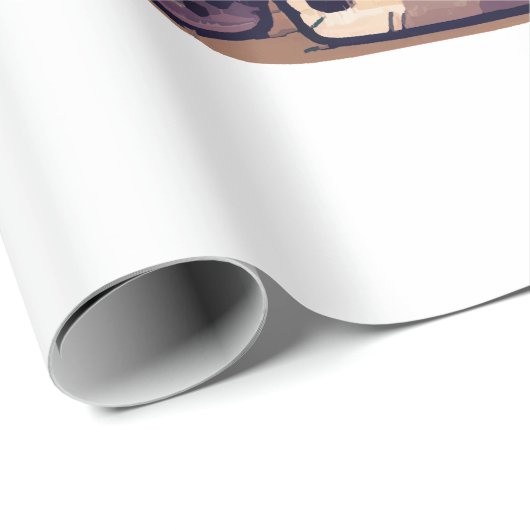 Das Leben ist kurz, trinken Sie den Boba Geschenkpapier (Rolleneckpunkt)