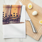 Das Leben ist kurz, trinken Sie den Boba Geschirrtuch (Viertel Falte)