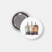 Das Leben ist kurz, trinken Sie den Boba Magnet (Vorderseite/Rückseite)