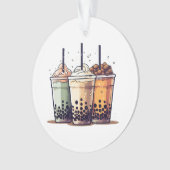 Das Leben ist kurz, trinken Sie den Boba Ornament (Vorderseite)