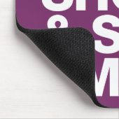 Das Leben ist kurz u. also ist ich lustiges Zitat Mousepad (Ecke)