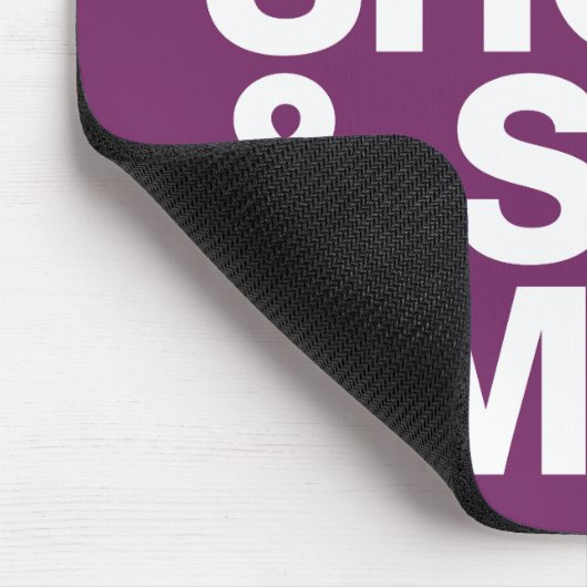 Das Leben ist kurz u. also ist ich lustiges Zitat Mousepad (Ecke)