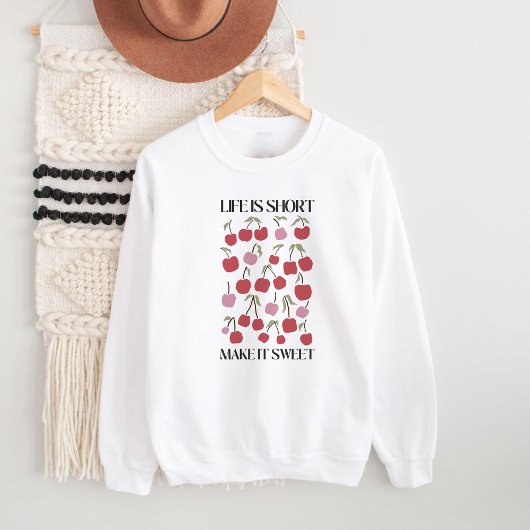 Das Leben ist kurz, um es zu süß Boho Inspiration Sweatshirt