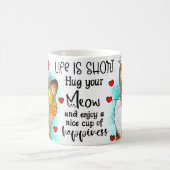 Das Leben ist kurz Umarmen Sie Ihre Meow-Tasse Kaffeetasse (Mittel)