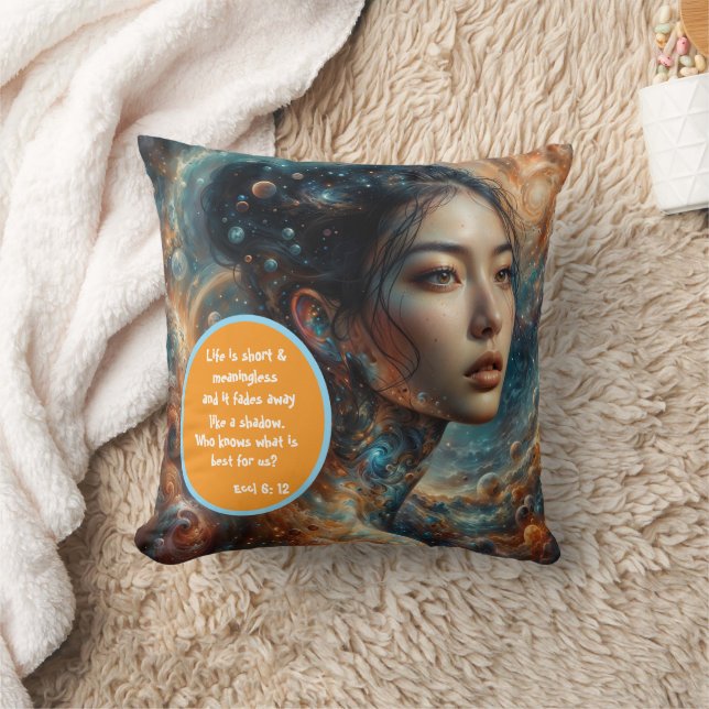 Das Leben ist Kurz, und die Universum-Kunst mit de Kissen (Decke)