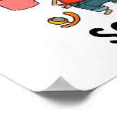 Das Leben ist Kurz, und so bin ich - lustige Kurze Poster (Ecke)