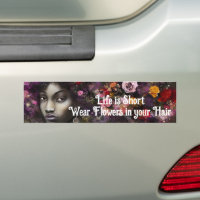 "Das Leben ist Kurze Blume im Haar" Boho