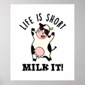 Das Leben ist Kurze Milch Es lustige Kuh Puppe Poster (Vorne)