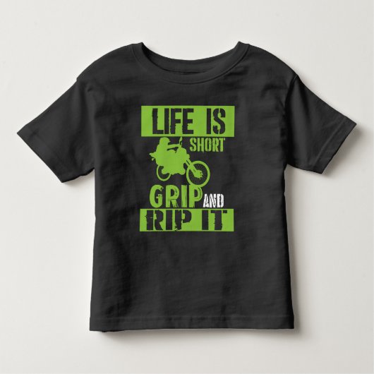 Das Leben ist kurzer Griff und zerreißt ihn - Kleinkind T-shirt (Vorderseite)
