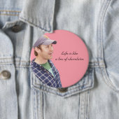 Das Leben ist likea Kasten Schokoladen Button (Beispiel)