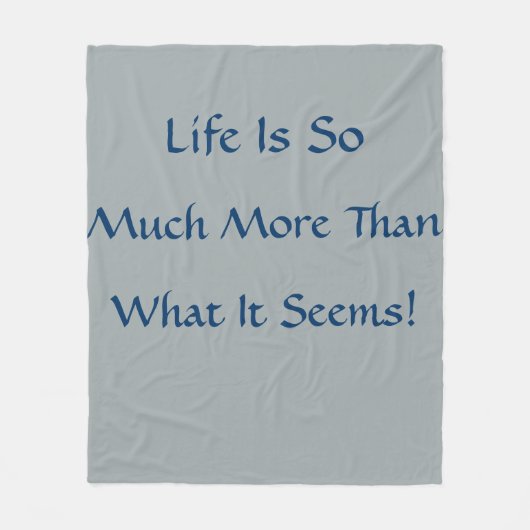 Das Leben ist mehr Fleecedecke (Vorderseite)